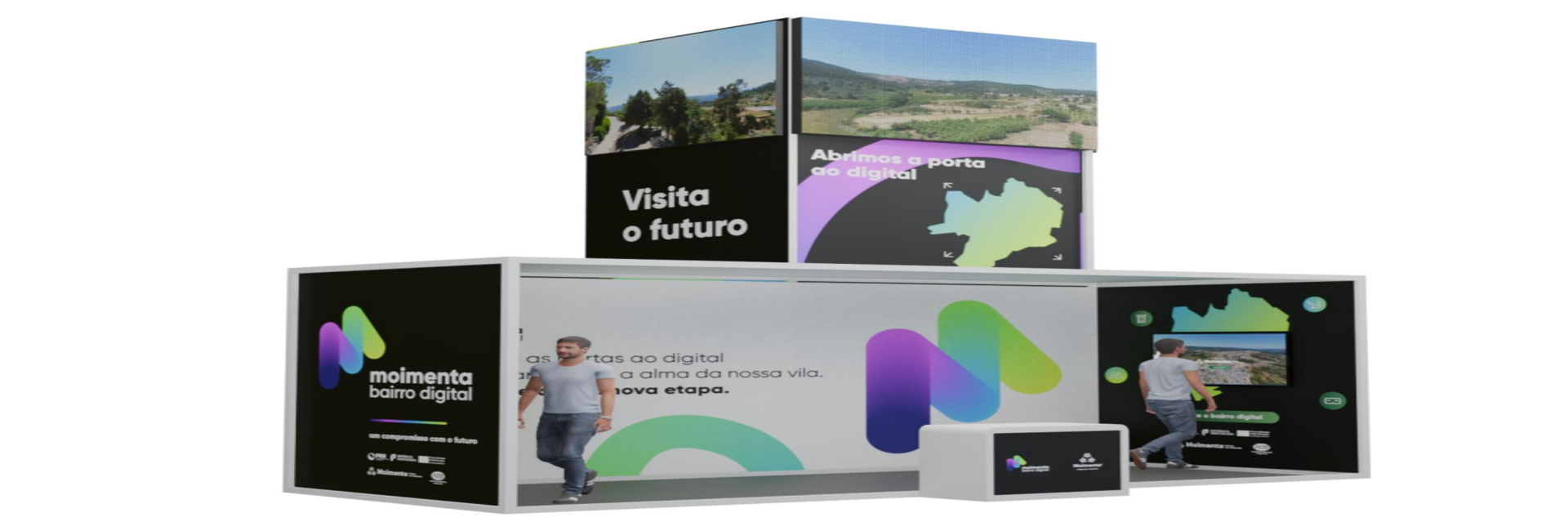Stand de Divulgação com os comerciantes do concelho de Moimenta da Beira